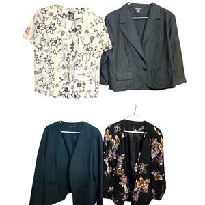 Women's 14 16 Extra Large Blazer Suit Separate Jacket Wholesale Bulk Lot of 4 XL